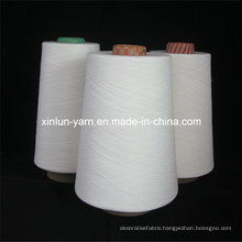 Raw White Ring Spun Polyester Yarn Knitting Yarn